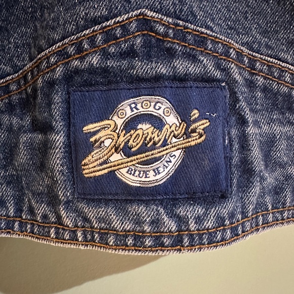 Vintage RG Browns Denim Trucker Jacket - Picture 6 of 6